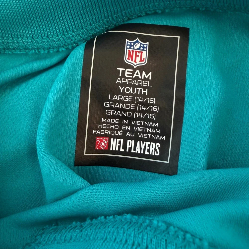 Miami Dolphins Tyreek Hill NFL Team Apparel 10 Youth Jersey Aqua Large 14/16 NEW